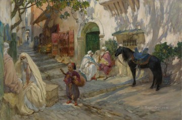 Árabe Painting - Una calle en Argelia Frederick Arthur Bridgman Frederick Arthur Bridgman Árabe
